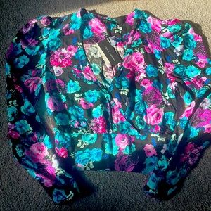 Floral Wrap top AFRM x Nordstrom